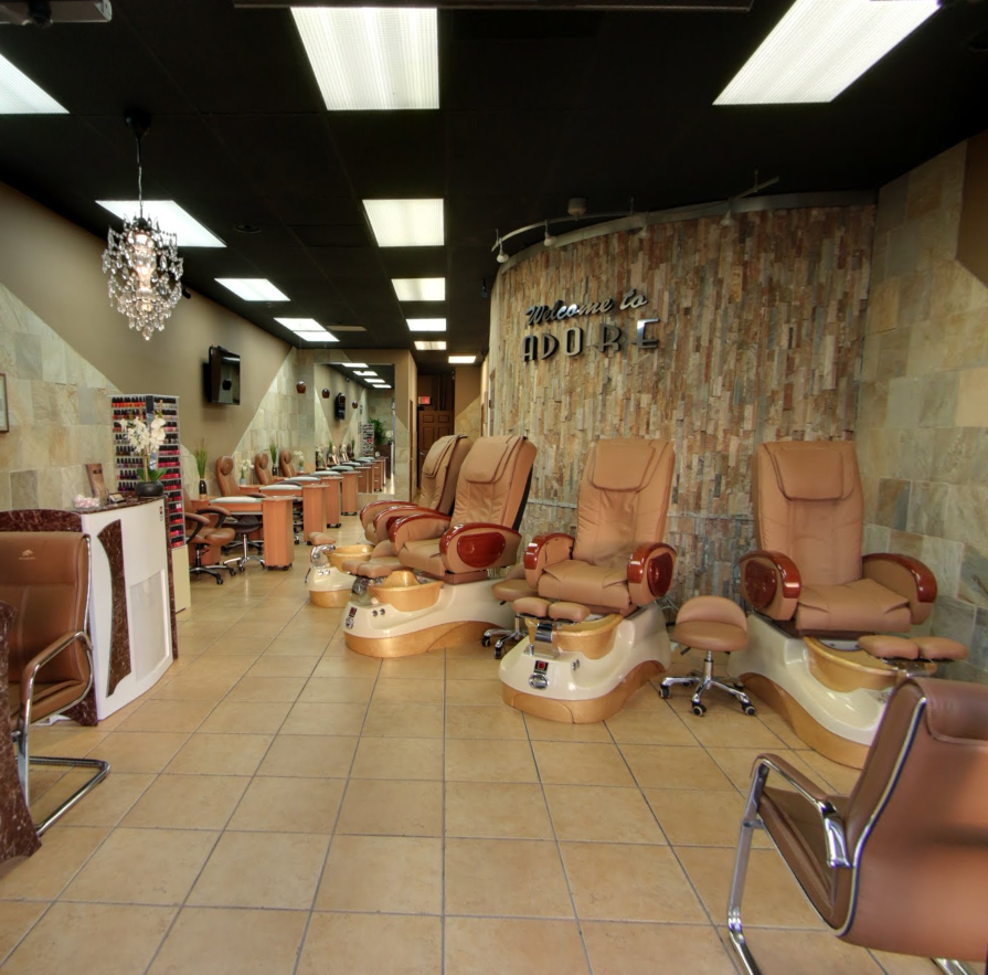 Interior of Adore Day Spa and Nails